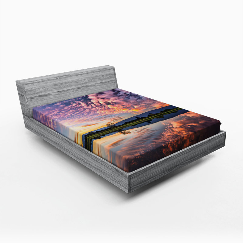 Drap-housse en microfibre Clouds, Grand