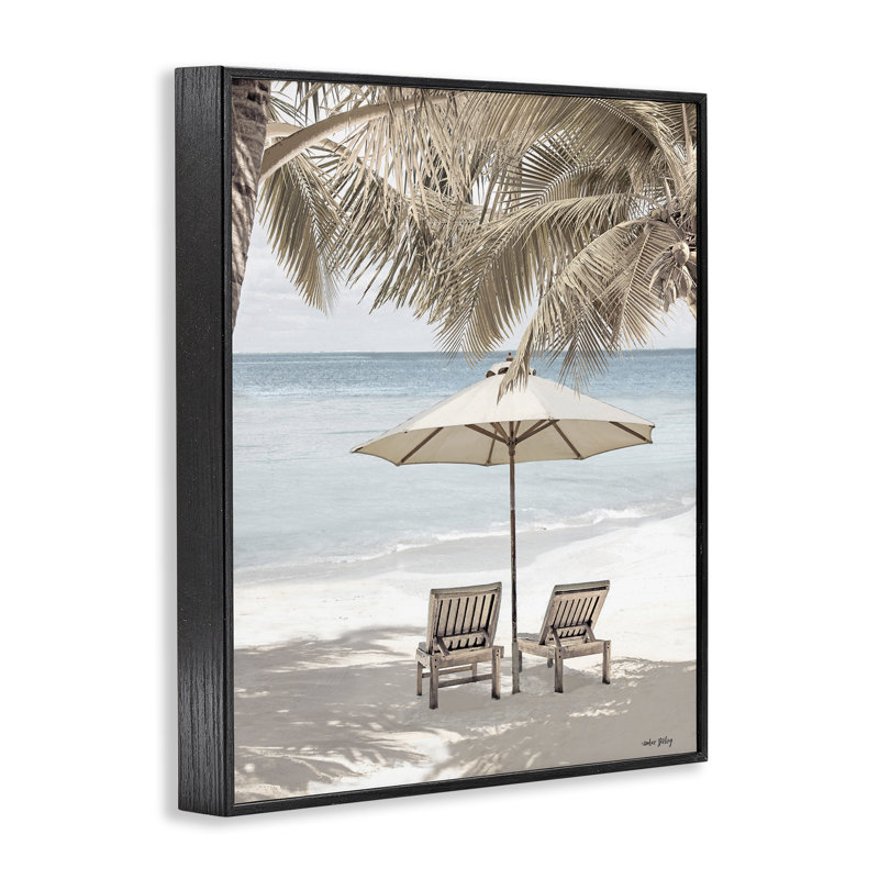 Summer Villa Holiday, estampe numérique encadrée par Amber Sterling, Giclée encadrée noir minuit, H 14 po x l 11 po