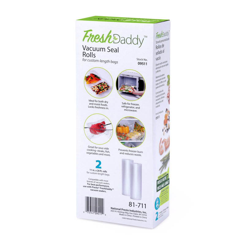 Freshdaddy 11" X 20' Vacuum Seal Rolls