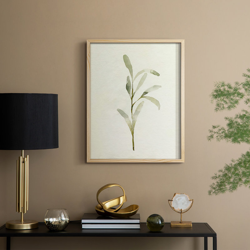 Olive Olive I, reproduction encadrée - bois massif, Naturel, H 15 po x l 12 po