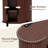 Parthenia 21.7" W Mid-Century Modern Oval Nightstand, End Table With Fluted Sliding Doors And Built-In USB Charging Port-108609494
