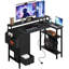 L-Shaped Computer Desk with Power Outlet-1121111474-1121555739