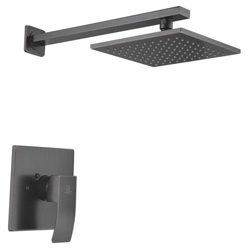 Oil Rubbed Bronze Wall Mounted Rain Shower Panel