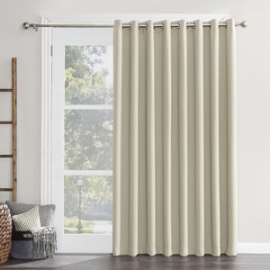 Wayfair Basics Thermal Room Darkening Grommet Sliding Patio Door Curtain Panel