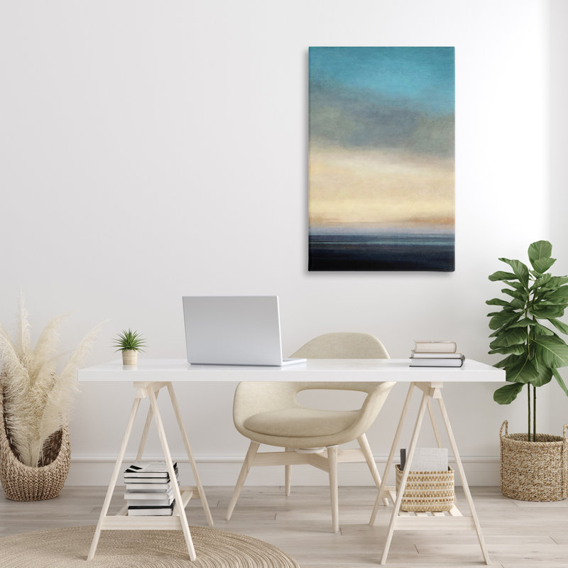 «Stormy Beach Abstraction» par Suzanne Nicoll, H 36 po x l 24 po