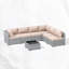 Cawanna 7 Piece Outdoor Rattan Seating Group with Cushions-1126167306-1082271948