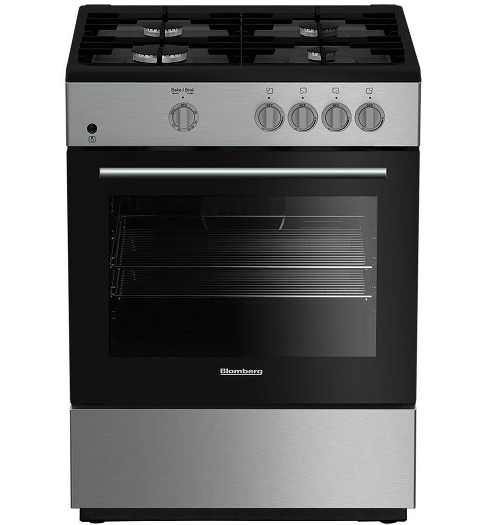 Blomberg 24" 2.51 Cubic Feet Smart Gas Freestanding Range, Stainless Steel Blomberg