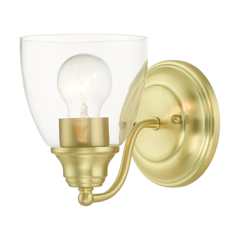 Bargas Dimmable Bath Sconce, Satin  Brass