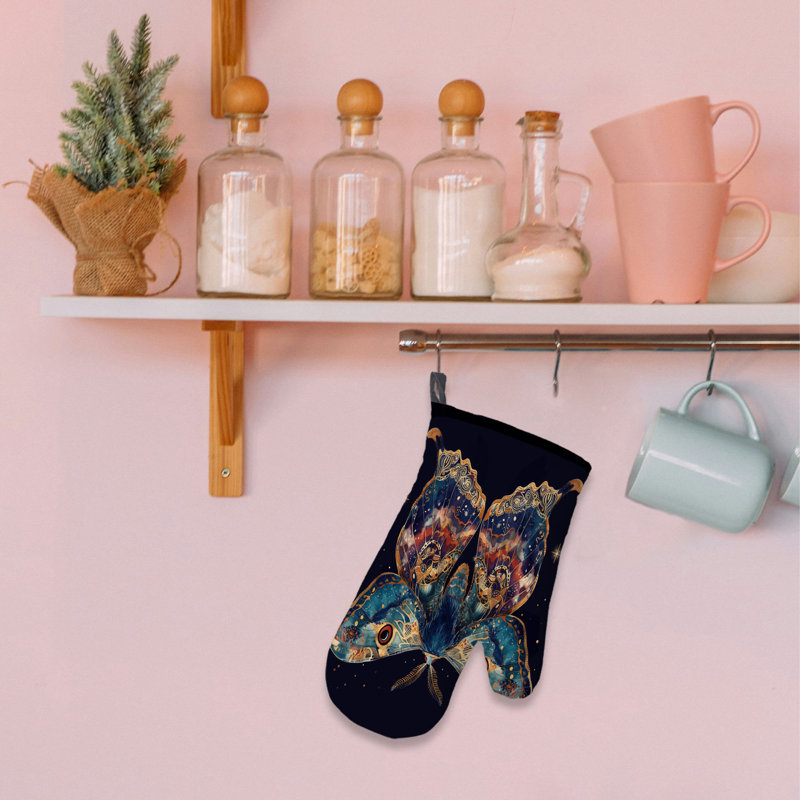 Moth Dream Oven Mitt Cotton Twill