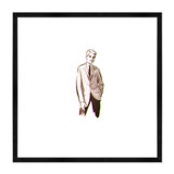 Brown Suit Print