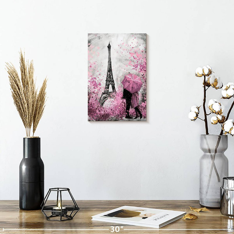Aime Paris Pink Bloom Pop, 12" H x 8" W