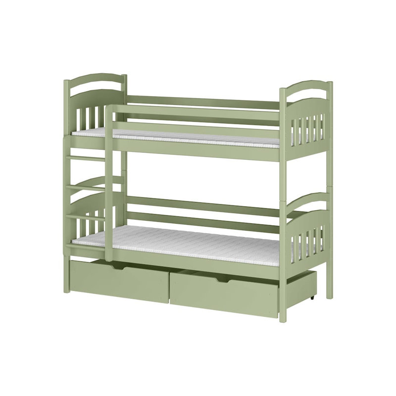 Gabi European Single (90 X 200 Cm) Bunk Bed, Cashmere