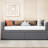 Gray Velvet Twin Daybed With Ergonomic And 2 Drawers For Added Storage Back, Contemporary Style-747278398