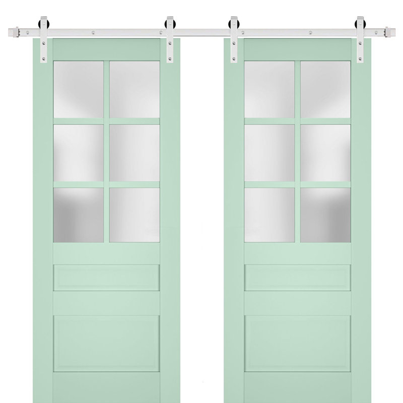 Porte de grange Veregio, 48 po x 80 po, Olive