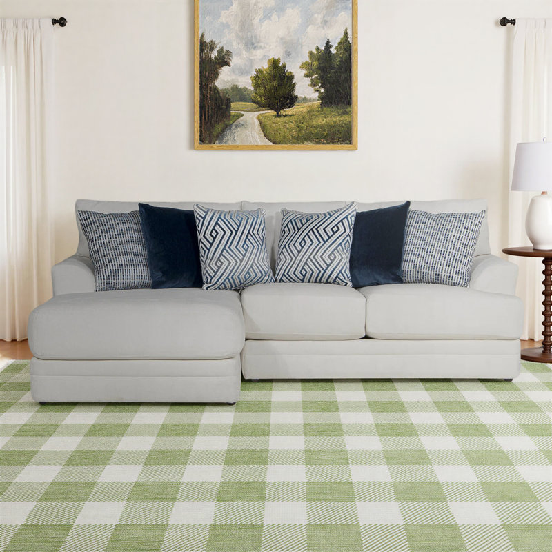 Mazekine Upholstered L-Shaped Sectional, Left Hand Facing