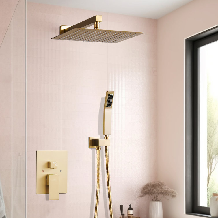 12" Rainfall Shower Head Complete Shower System with Rough-in Valve