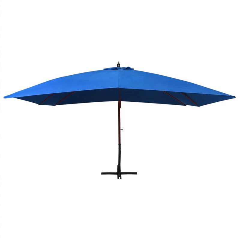 Nathaly 300cm X 400cm Rectangular Cantilever Parasol, Blue