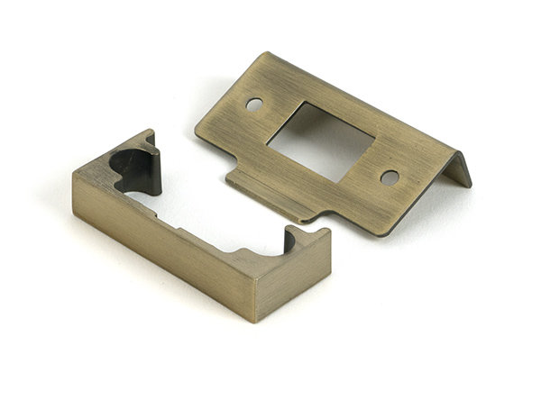 Polished Brass ½" Rebate Kit for Tubular Mortice Latch, Aged Bronze