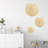 Set of 3 Modern and Luxury Abstract Gold Metal Wall Decor