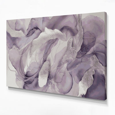 Aquarelle abstraite, art mural sur toile beige