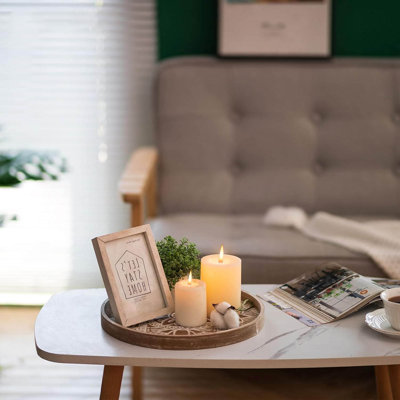 Round Decorative Coffee Tray