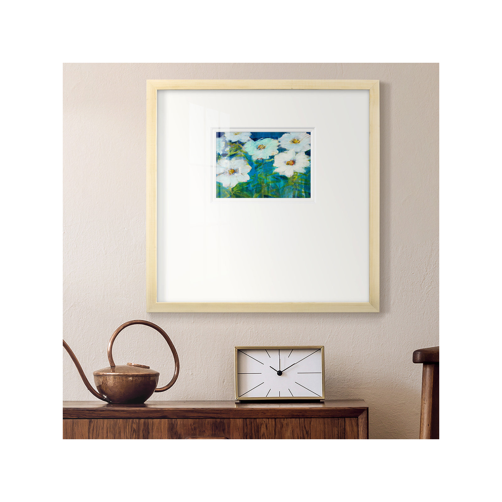 Field Day, 17" H x 17" W x 1.25" D, Natural Frame