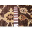 Tapis brun foncé en laine noué à la main de conception unique 8 pi 2 po New Age Avicia