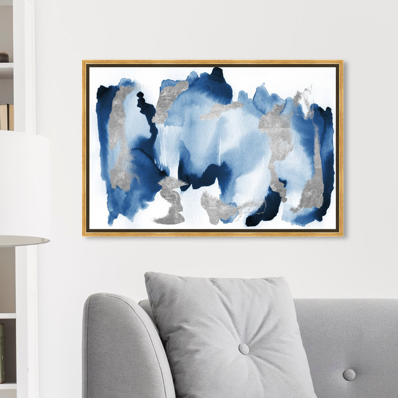 In Too Deep - Peinture sur toile, Or, H 10 po x l 15 po