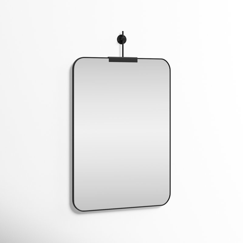 Frida Rectangle Mirror, Black