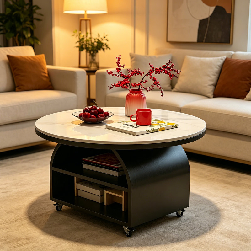 1 table basse simple, H 18,5 po x L 27,55 po x l 27,55 po, Gris