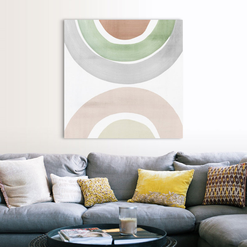 «Bend of Colors II» par Isabelle Z - reproduction d'art, Toile tendue, H 48 po x l 48 po x P 1,25 po