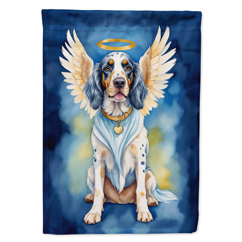 Setter anglais drapeau de jardin mon ange