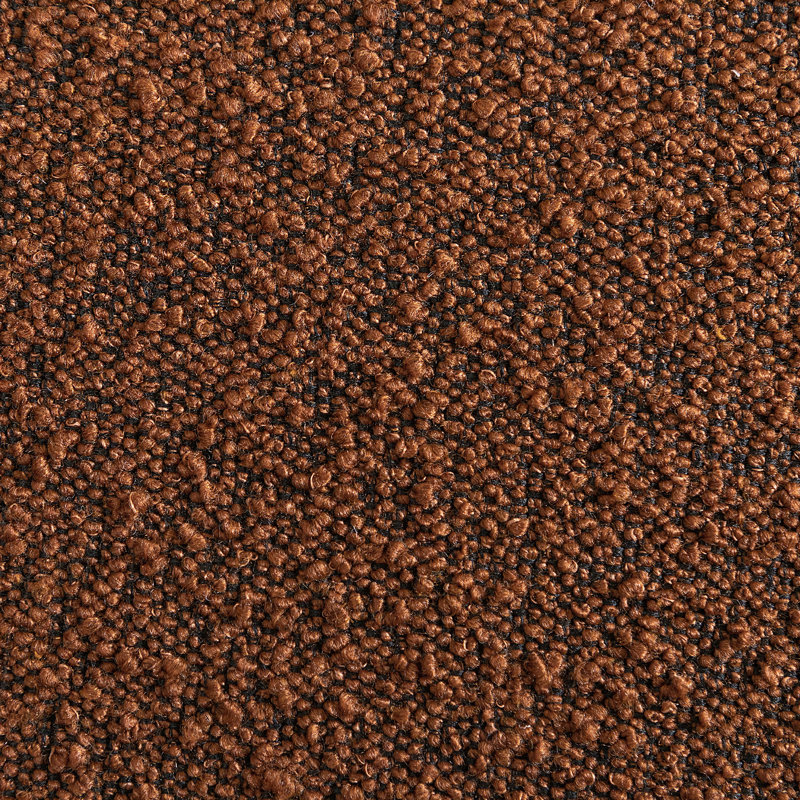 Fauteuil demi-tonneau pivotant 34 po, Mélange de polyester brun