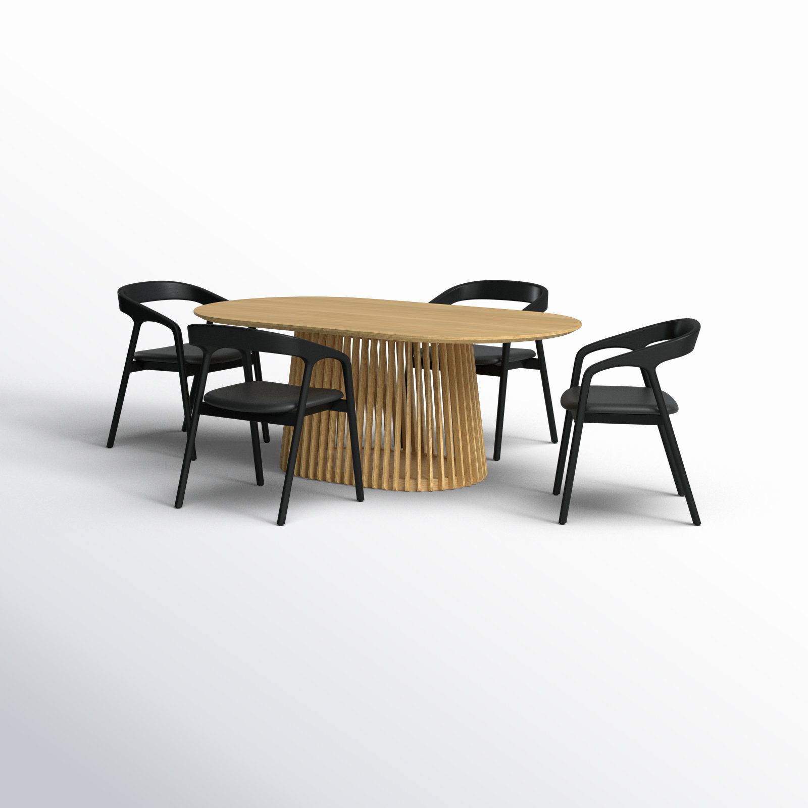 Brysa 5 - Piece Extendable Dining Set, Natural, Natural