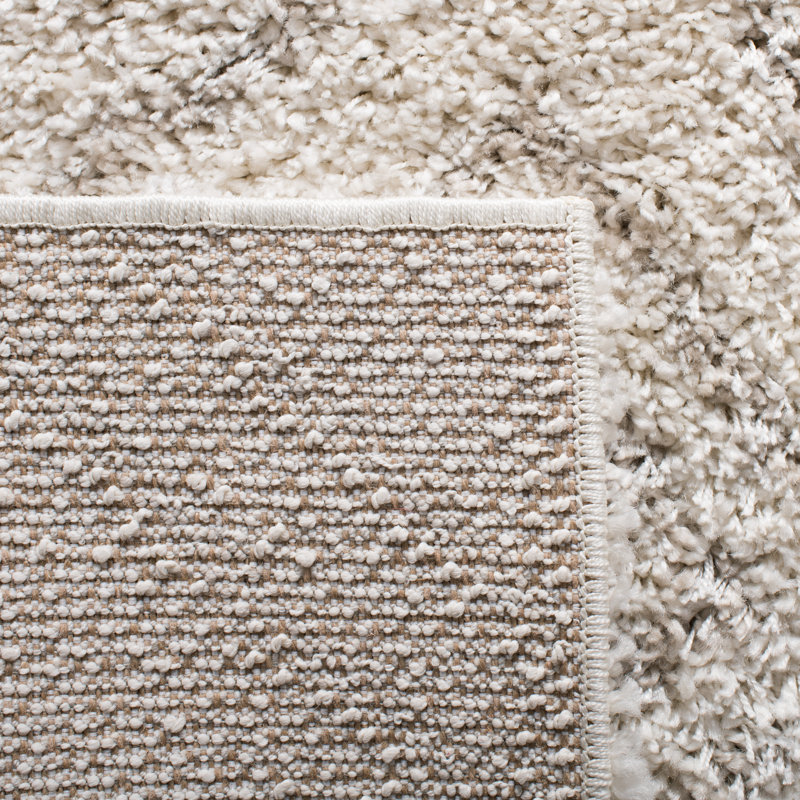 Develin Performance Geometric Rug, Rectangle 3'2" x 5', Ivory/Beige