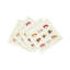 Sushi Town Hemstitch Cocktail 6" Linen/Cotton Napkin