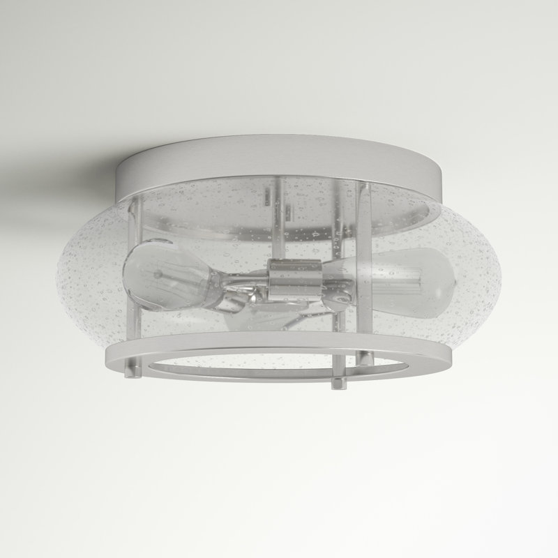 Spofford Glass Spotlight, Brushed Nickel