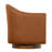 28"W Modern Vegan Leather Swivel Barrel Chair with Solid Wood Base-924994669