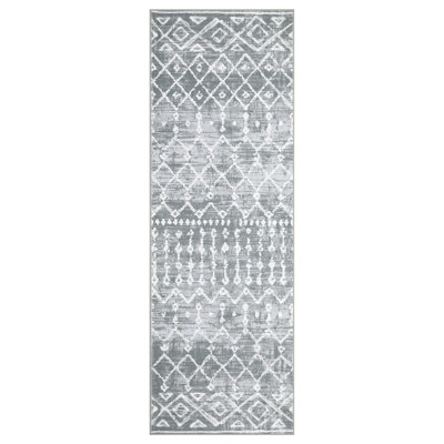 Area Rug for Living Room Washable Non Slip Geometric Bedroom Rugs Low Pile Stain Resistant Large Under Table Indoor Carpet