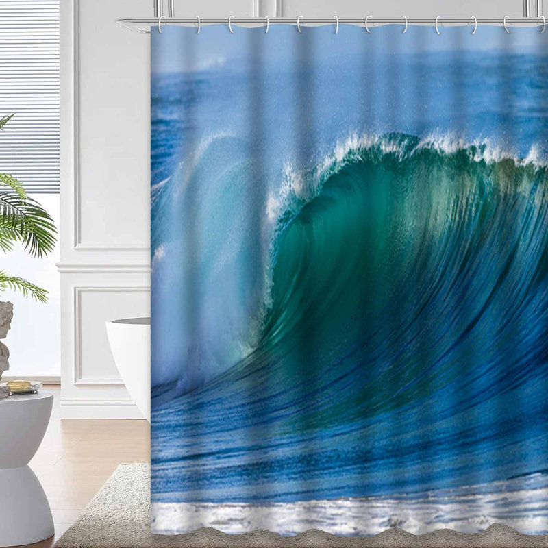 Rideau de douche Ocean Wave, L 72 po x l 72 po