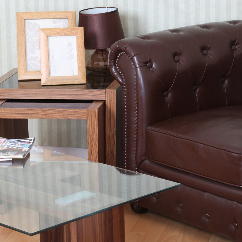 Freelar Glass Top Nesting Tables