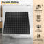 Système de douche mural noir mat avec système de douche à pluie 10 "avec douchette à main et robinet mélangeur à pression équilibrée-128704875