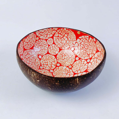 Bol naturel en coquille d'œuf rouge - LQB006A