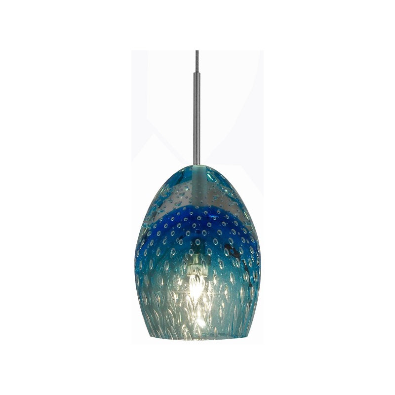 Galaxy 1 Light Low Voltage Pendant, Red, Flush Round