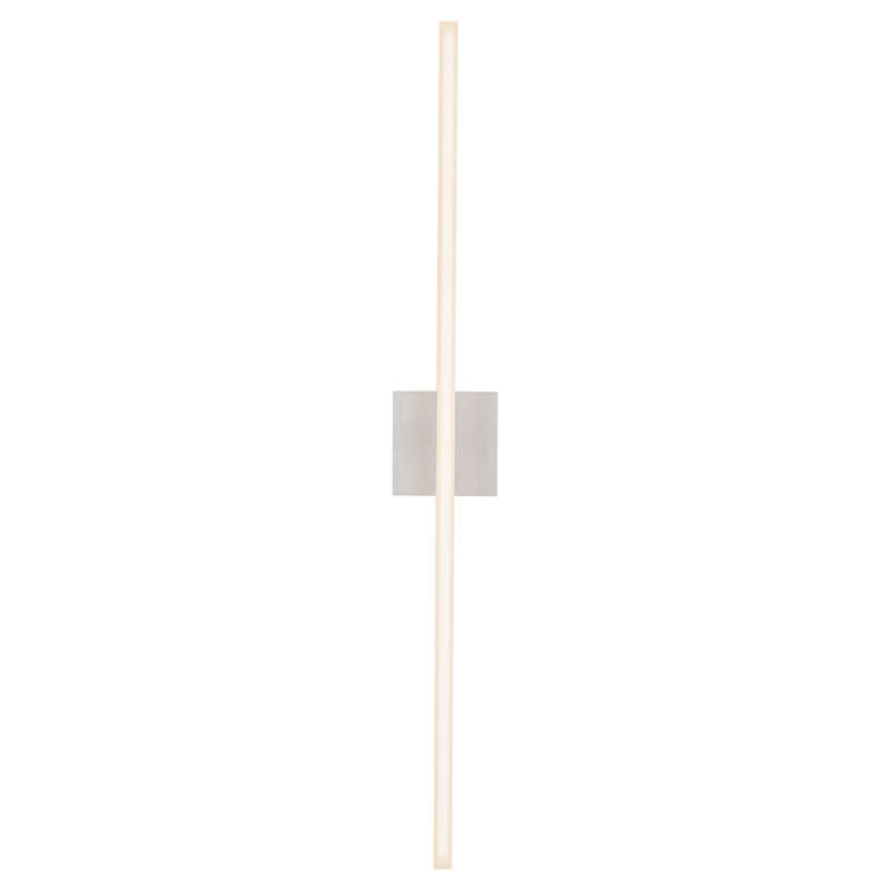 Vega 1 - Light LED Wallchiere, 37" H x 4.75" W x 1.75" D, Brushed Nickel