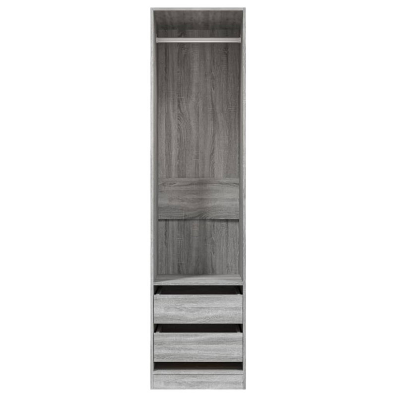 Edela Manufactured Wood Wardrobe, Grey Sonoma