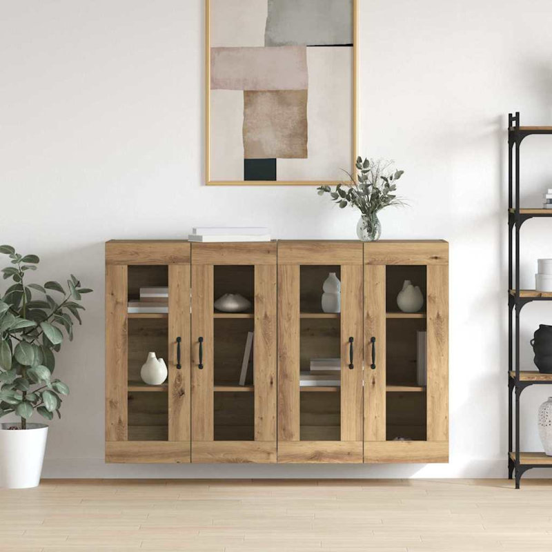 Wall Mounted Cabinets 2 Pcs 69.5 X 34 X 90 Cm, Artisan Oak