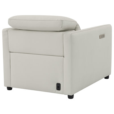 31.5''Power Recliner with Zero Wall Design, Manual Flip Headrest and USB Charging