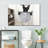Funny Bathroom French Bulldog Canvas Print-40391523