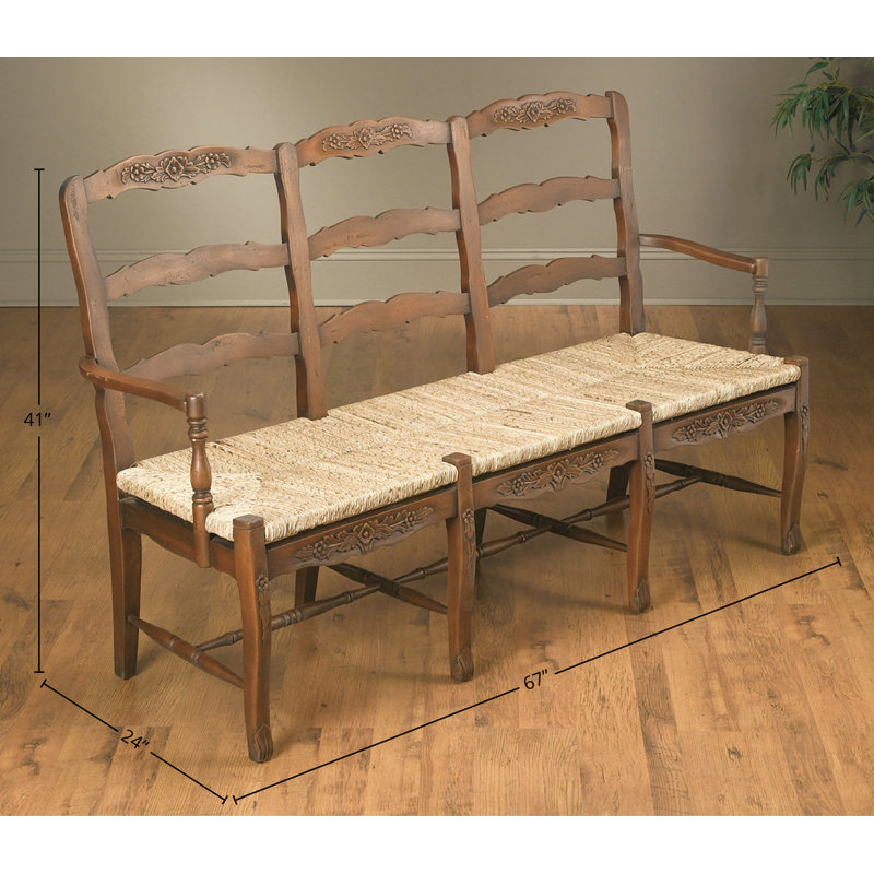 Banc en bois à trois places Suki